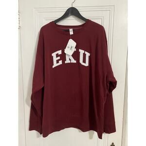 NWT Eastern Kentucky University EKU Colonels Crewneck Sz 1X